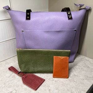 Portland Leather Goods Mystery Tote and Accessories